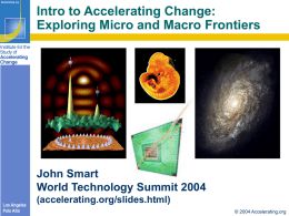 Intro to Accelerating Change - Acceleration Studies Foundation