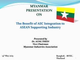 Myanmar Business Opportunities