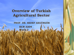Agriculture`s Contribution to the Economy: Some Numbers