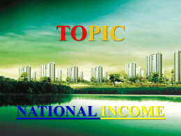 CONCEPTS OF NATIONAL INCOME