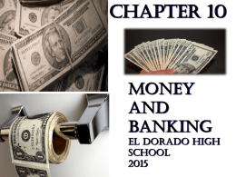 Federal Reserve Banks. - Socorro Independent School District