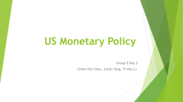 US Monetary Policy - Kleykamp in Taiwan