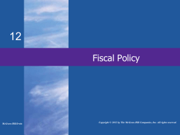 Fiscal Policy, Deficits, and Debt