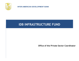 idb infrastructure fund idb infrastructure fund idb infrastructure fund