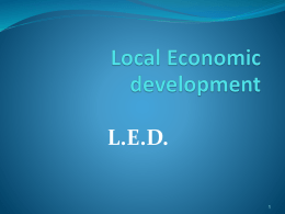 Local Economic development LED