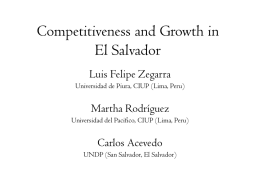 Competitiveness and Growth in Lat