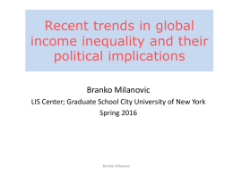 Global income inequality: the past two centuries
