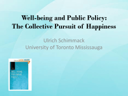 The Science of Well-Being - University of Toronto Mississauga