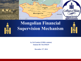 financial supervision: banking sector