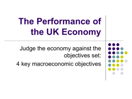 The Performance of the UK Economy