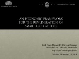 An economic framework for the remuneration of smart grid actors