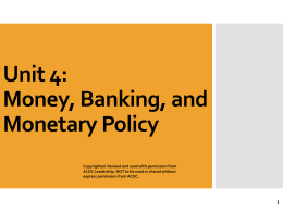 Macro 4.3- Three Tools of Monetary Policy 2