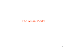 The Asian Model - Iowa State University, Department of Economics