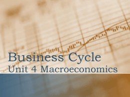 Economics Unit 4 Business Cycle