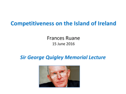 George Quigley Lecture - The Centre for Cross Border Studies