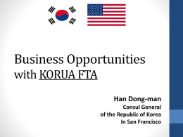Vision for Korea-US Relations - California