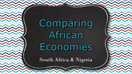 South Africa`s Economy Economic System