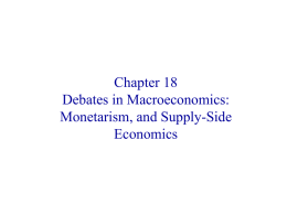 Chapter 18 Alternate Macro Theories
