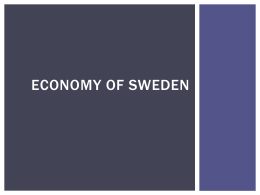 economy of Sweden