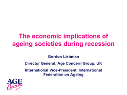 The economic implications of ageing societies during