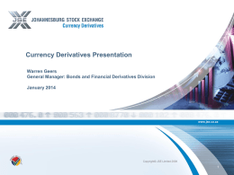 Currency Futures Presentation January 2014