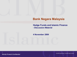 Hedge Funds - Islamic Interbank Money Market