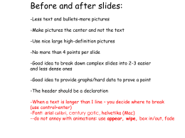 Nir`s Before and After powerpoint slides
