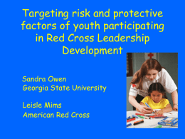 Targeting risk and protective factors of youth