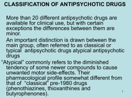 classification of antipsychotic drugs