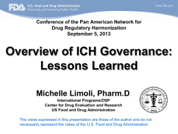 Lessons Learned - Michele Limoli - US FDA