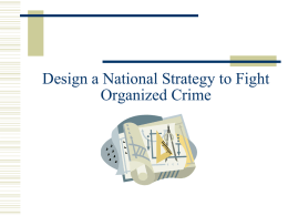 National Strategy to Fight Organized Crime