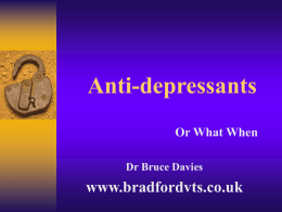 Anti-depressants