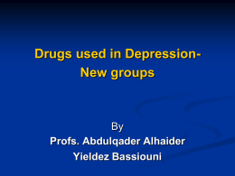 8-Drugs used in Depression-new groups 1436