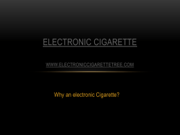 what is an electronic cigarette?