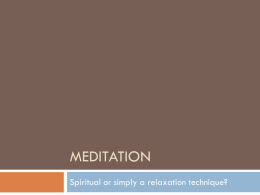 meditation - Denton ISD
