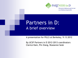 Partners in D Powerpoint