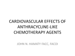 Cardiovascular Effects Of Anthracycline