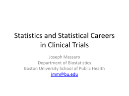 Statistics and Statistical Careers in Clinical Trials