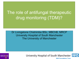 The role of antifungal drug monitoring