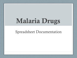 Malaria Drugs - The Global Health Impact