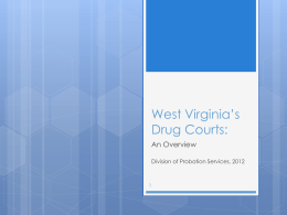 West Virginia*s Drug Courts: