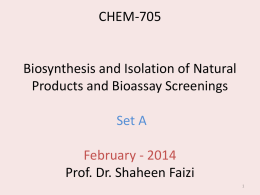 1st lecture - International Center for Chemical and Biological