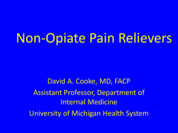 Non-Opioid Pain Relievers