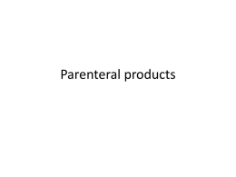 Parenteral products