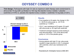ODYSSEY COMBO II Summary Slide