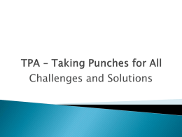 TPA * Taking Punches for All