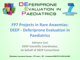 Deferiprone Evaluation in Paediatrics