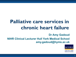 Recognition of palliative care needs of heart failure patients