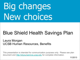 Blue Shield Health Savings Plan