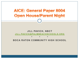 Getting to Know AICE: General Paper